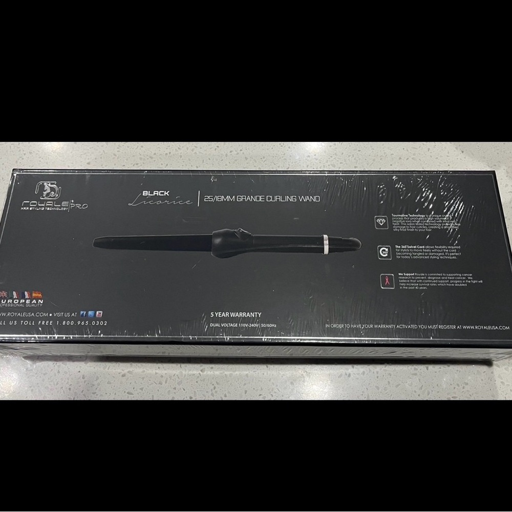 👩🏻‍🦱 Curling Wand - Royale Pro 25/18mm - NIB